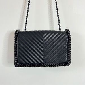 Aldo | Black Quilted Chain Purse Greenwald Bag